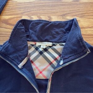 Burberry qzip half zip quarter zip sweater